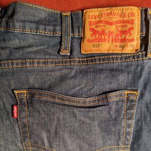Levi's 513 Jeans Dark Wash 38 x 30